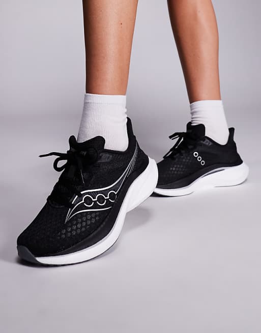 Saucony Endorphin Speed 5 running trainers in black and white