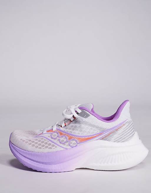Saucony Endorphin Speed 5 Running Trainers In White And Crocus
