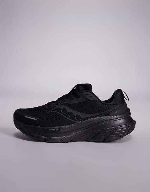 Saucony Guide 18 Running Trainers In Triple Black