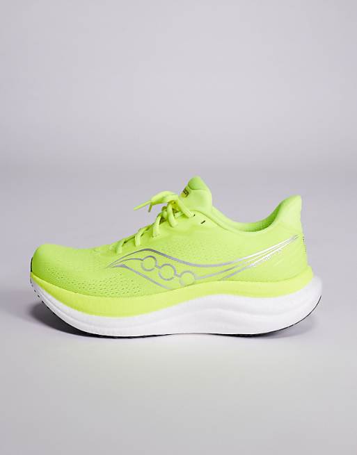 Saucony Triumph 23 Running Trainers In Citron