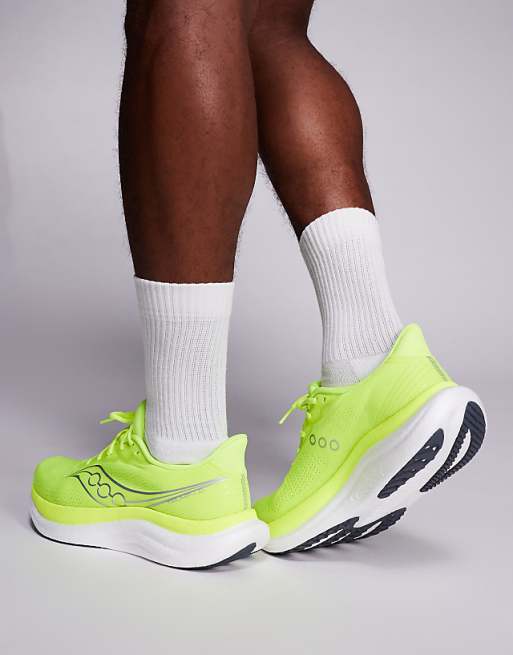 Saucony Triumph 23 Running Trainers In Citron