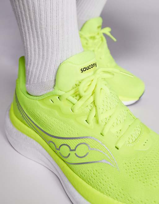 Saucony Triumph 23 Running Trainers In Citron