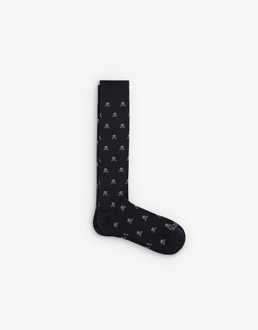 Scalpers Skull socks in navy