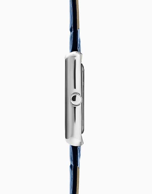 Sekonda Clement 28mm Rectangular Silver Watch In Blue - MBLUE