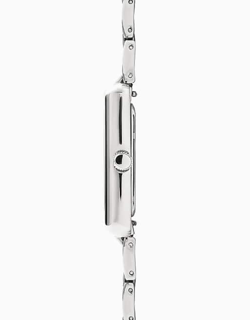 Sekonda Clement 28mm Rectangular Silver Watch In Silver - SILVER