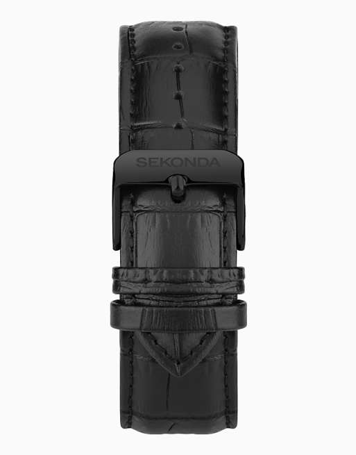 Sekonda Midnight Mens 44mm Analogue Watch In Black
