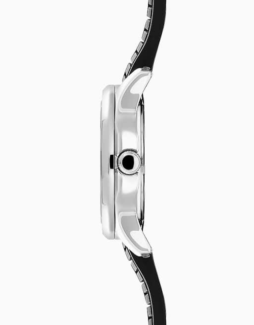 Sekonda Octaire 40mm Tv Silver Watch In Black - BLACK