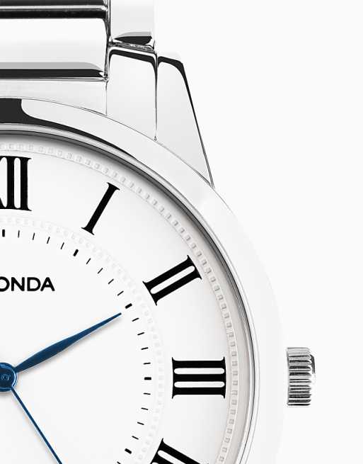 Sekonda Sekonda Beaumont 40mm Round Silver Watch In Silver