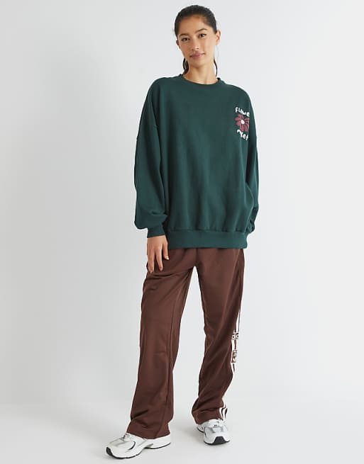 Skinnydip London Flower Market Sweatshirt In Green