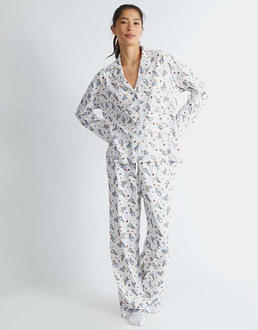 Skinnydip London Peter Rabbit Pyjama Set In Ecru