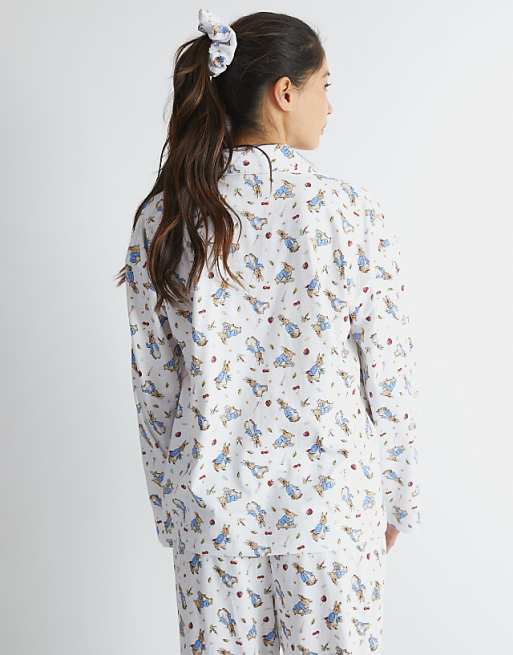 Skinnydip London Peter Rabbit Pyjama Set In Ecru