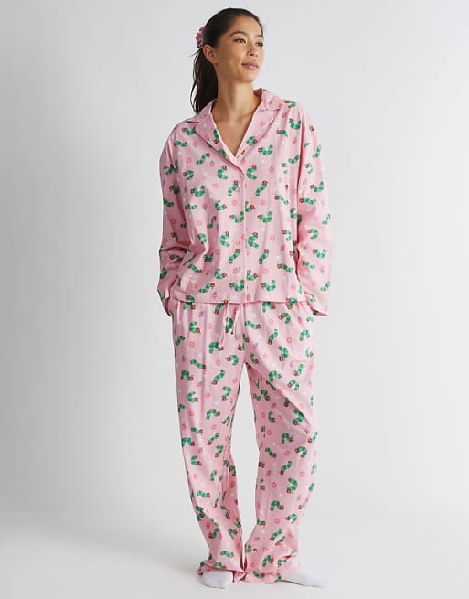 Skinnydip london the very hungry caterpillar pyjama set in pink