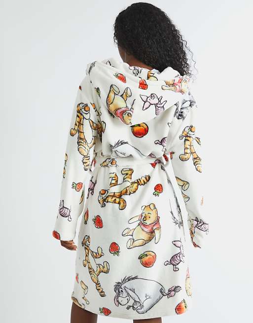 Skinnydip London Winnie The Pooh Fruit Dressing Gown In White