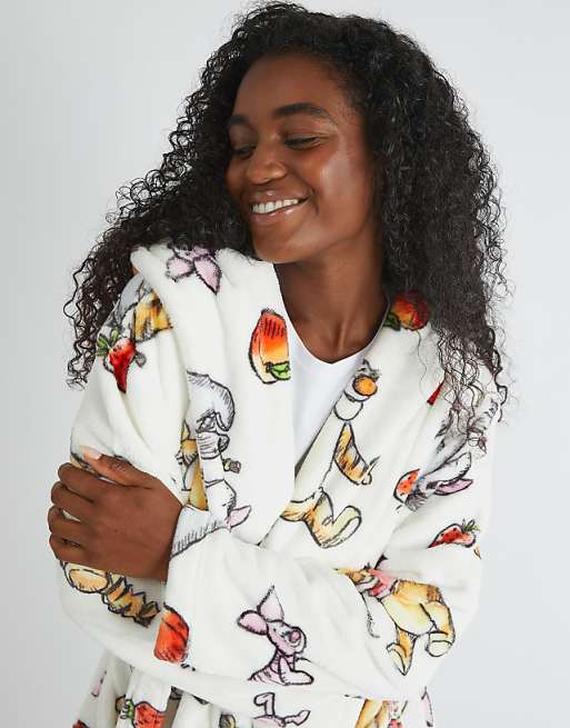Skinnydip London Winnie The Pooh Fruit Dressing Gown In White