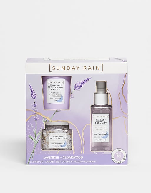 Sunday Rain Lavendar & Cedarwood Sleep Trio