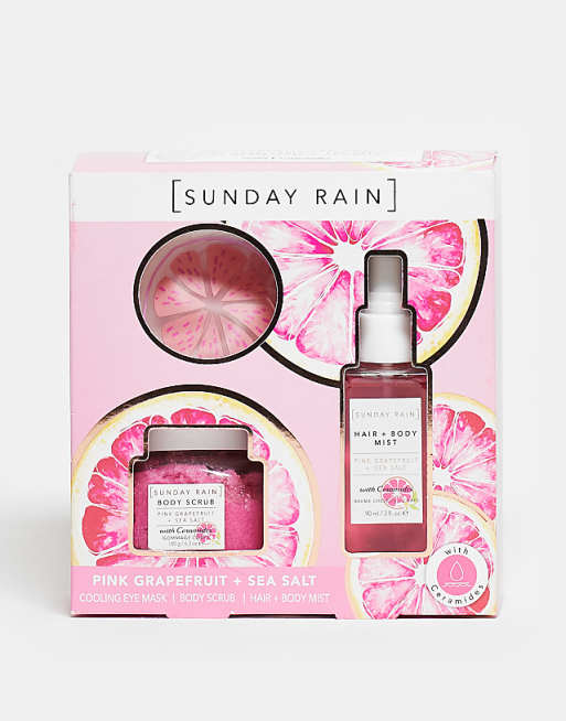 Sunday Rain Pink Grapefruit & Sea Salt Trio
