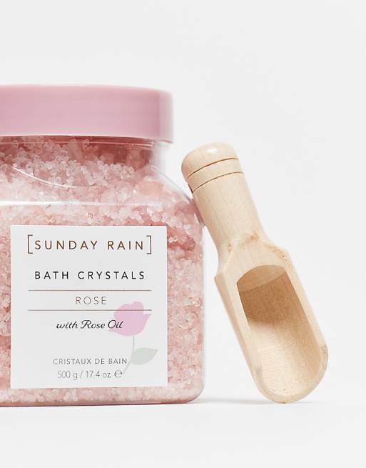 Sunday Rain Rose Bath Crystals 500g