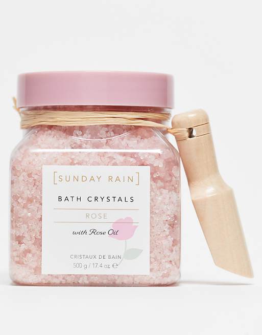 Sunday Rain Rose Bath Crystals 500g