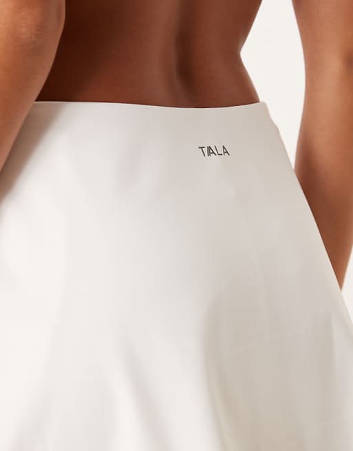 Tala Asymmetric Side Split Skort In Coconut Milk