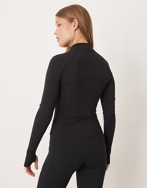 Tala DayFlex Zip Through Jacket In Shadow Black