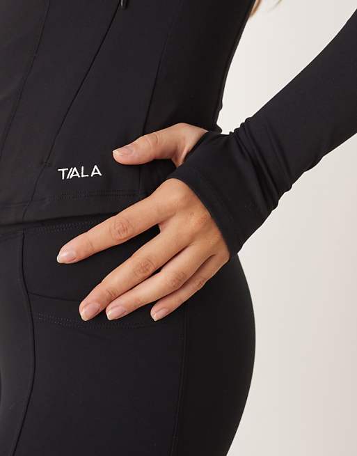 Tala DayFlex Zip Through Jacket In Shadow Black