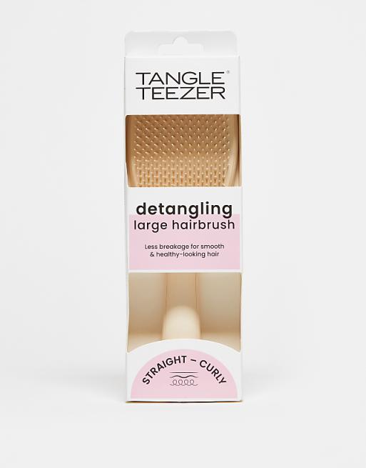 Tangle Teezer The Large Wet Detangler Straight - Curly Hairbrush - Vanilla Latte
