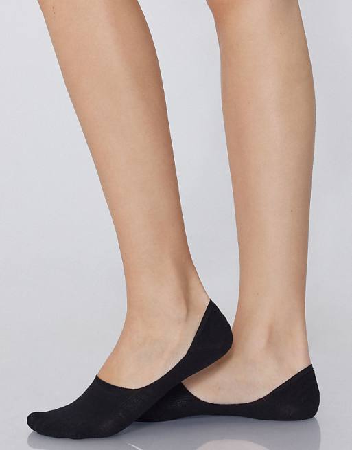 Tezenis 5 pairs of cotton shoe liners in black