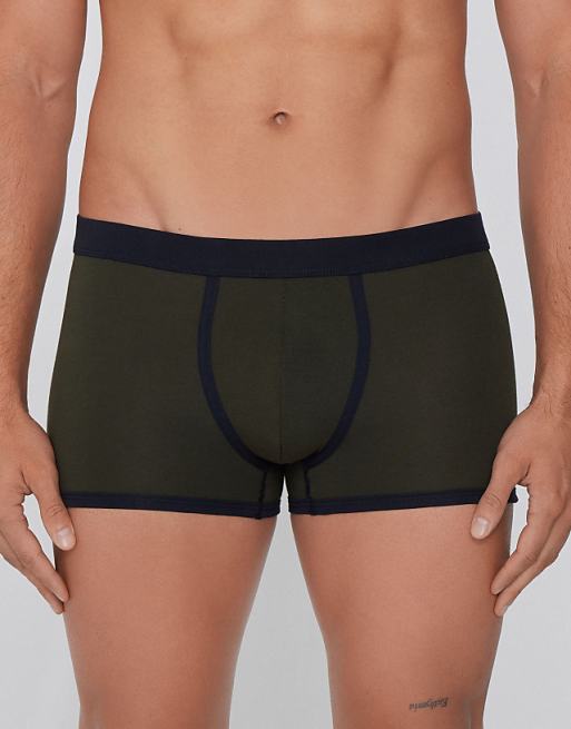 Tezenis Basic two-tone cotton boxers in blue