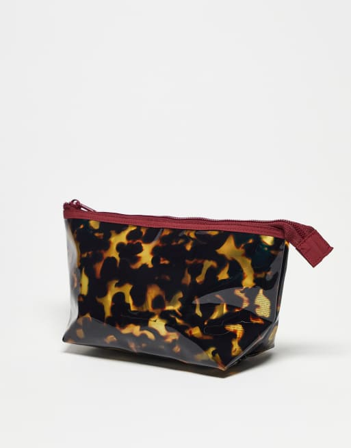 The Flat Lay Co. X ASOS Exclusive Essential Makeup Pouch - Tortoise Shell