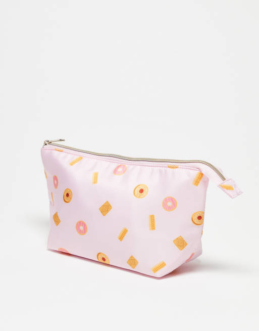 The Flat Lay Co. X ASOS Exclusive Essential Makeup Pouch - Biscuits