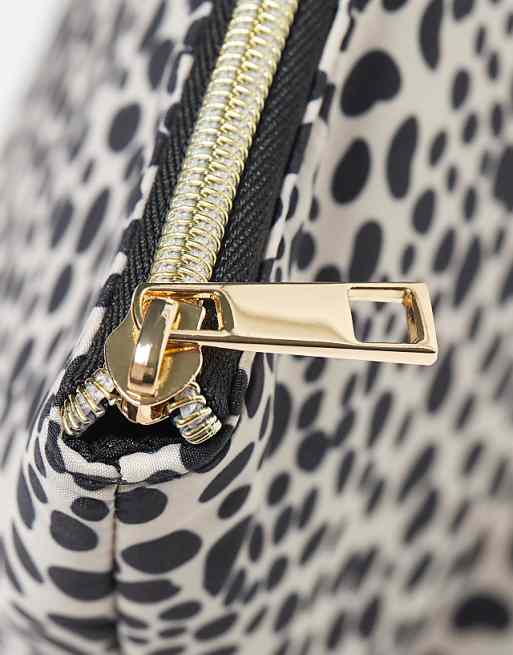 The Flat Lay Co. X ASOS EXCLUSIVE Makeup Pouch In Cheetah Spots