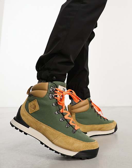 The North Face Back-To-Berkeley IV waterproof hiking boots in khaki and stone