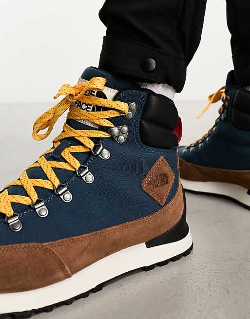 The North Face Back-To-Berkeley IV Waterproof Hiking Boots In Blue And Brown