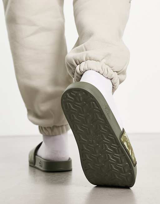 The North Face Base Camp III Sliders In Camo