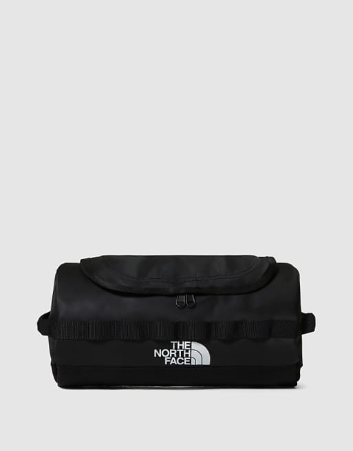 The North Face base camp large travel washbag in black and white