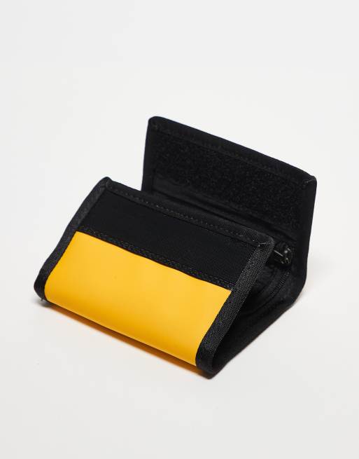 The North Face Base Camp Wallet In Black And Yellow