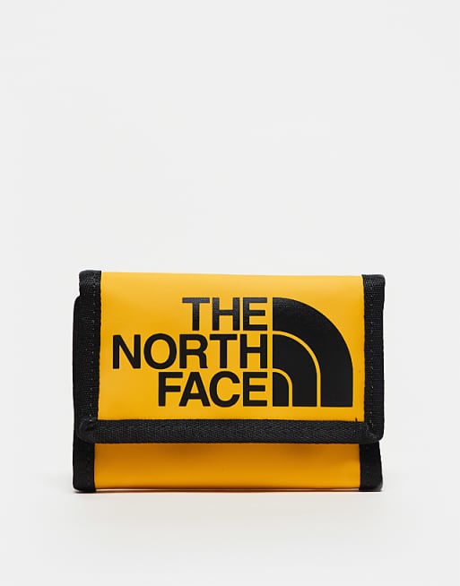 The North Face Base camp wallet in black and yellow
