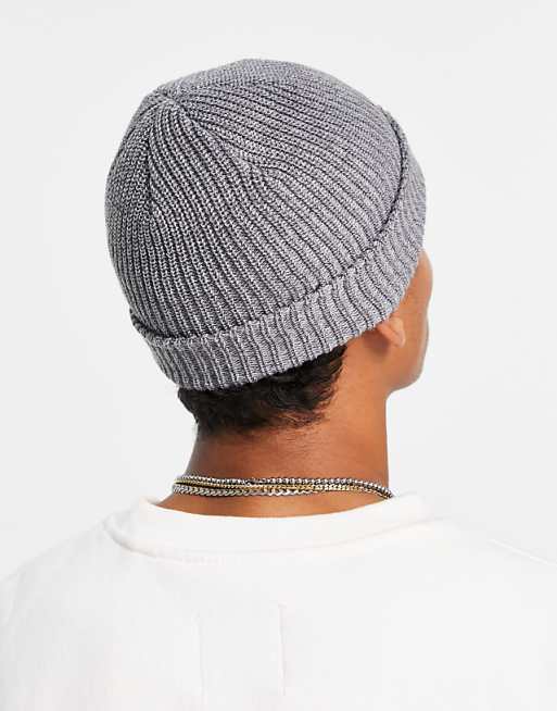 The North Face Fisherman Ribbed Beanie In Gray