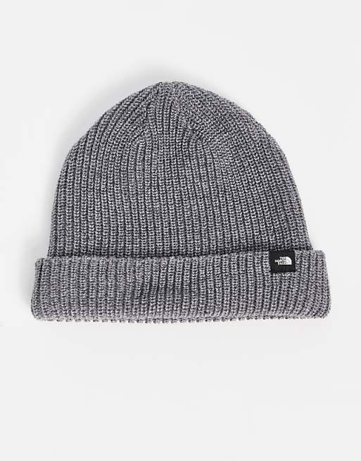 The North Face Fisherman Ribbed Beanie In Gray