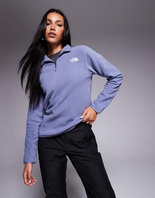 The North Face Glacier 1/4 zip fleece in twilight galaxy