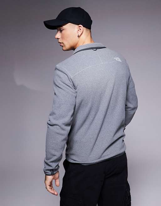 The North Face Glacier Full Zip Fleece In Grey