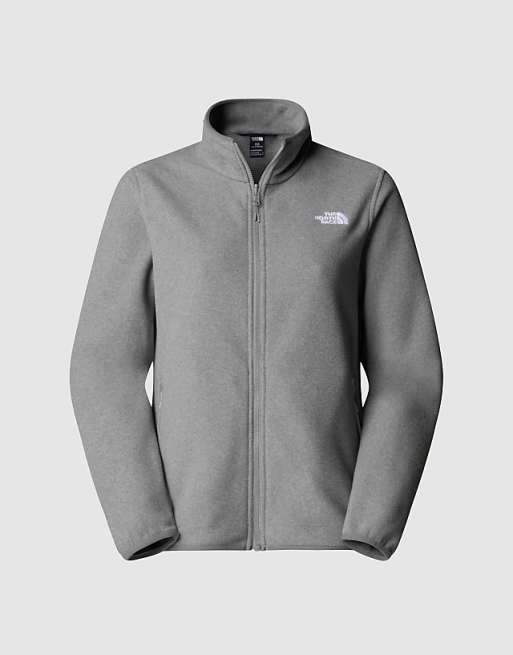 The North Face Glacier Full-zip Fleece In Tnf Mid Grey Heather