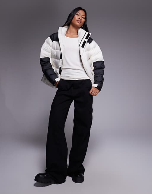 The North Face Limbara Insulated Jacket In White Dune