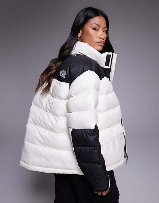 The North Face Limbara Insulated Jacket In White Dune