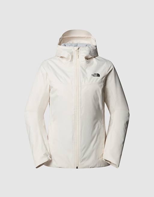 The North Face Quest Insulated Jacket In White Dune-npf