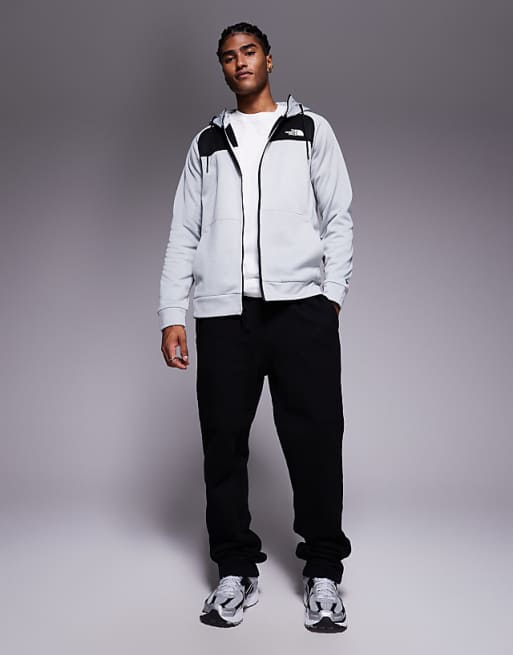 The North Face Reaxion Fleece Hoodie In High Rise Grey Light He