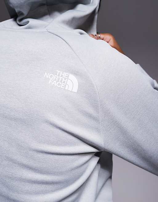 The North Face Reaxion Fleece Hoodie In High Rise Grey Light He