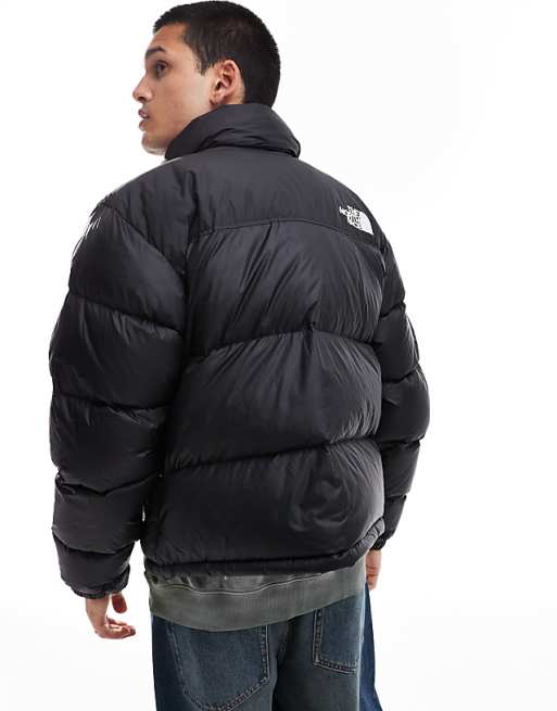 The North Face Retro Nuptse Puffer Jacket In Black