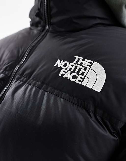 The North Face Retro Nuptse Puffer Jacket In Black