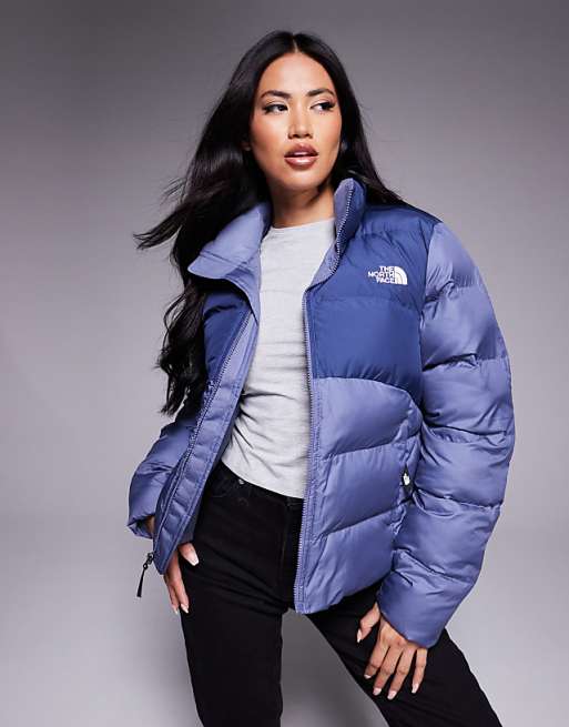 The North Face Saikuru jacket in lunar blue/twilight gal
